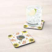 Folk Art Turkeys Getränkeuntersetzer (Rechte Seite)