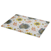 Folk Art Turkeys Schneidebrett (Ecke)