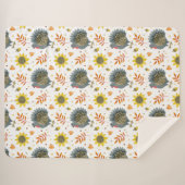 Folk Art Turkeys Sherpadecke (Vorderseite (Horizontal))