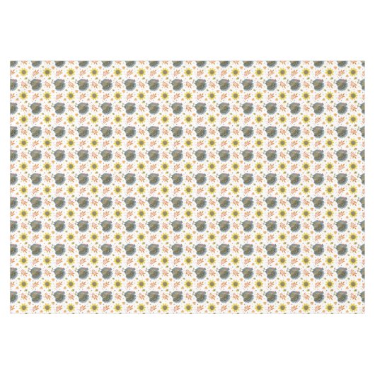 Folk Art Turkeys Tischdecke (Vorderseite (Horizontal))