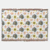 Folk Art Turkeys werfen Blanket Decke (Vorderseite)