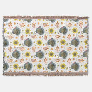 Folk Art Turkeys werfen Blanket Decke