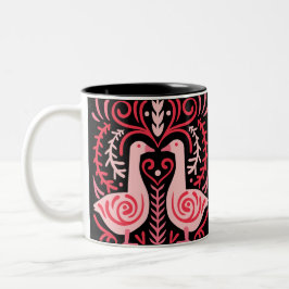 Folk Art V.01 Zweifarbige Tasse