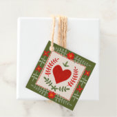 Folk Art Valentine Geschenkanhänger (Beispiel)