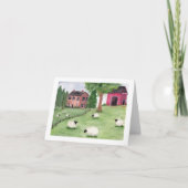 Folk Art Watercolor Sheep (Vorderseite)