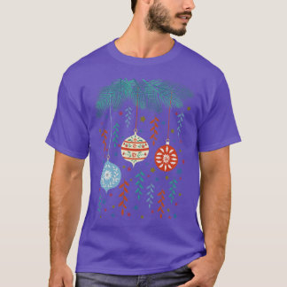 Folk Art Weihnachtsschmuck T-Shirt