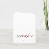 Folk Art Whale Geburtskarte Karte (Rückseite)