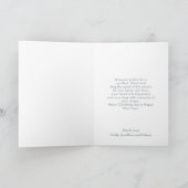 Folk Art Winter Blue House Frohe Weihnachten (Innenseite)