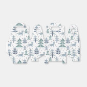 Folk Art Winter Fox and Trees Geschenkschachtel (Ungefaltet)