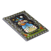 FOLK ART WITCH IN SPOOKY WOODS, SCHWARZ CAT & OWL NOTIZBLOCK (Rechte Seite)