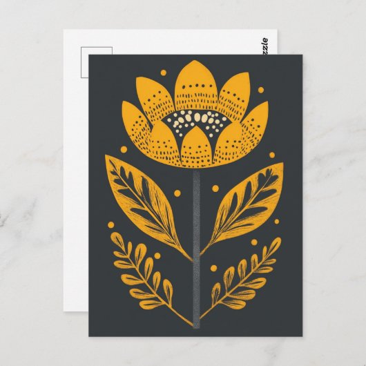 Folk Bloom #233 Postkarte (Vorne/Hinten)