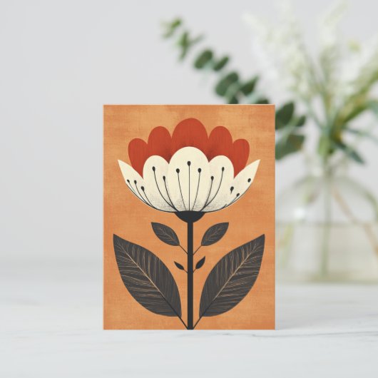 Folk Bloom #238 Postkarte (Stehend Vorderseite)