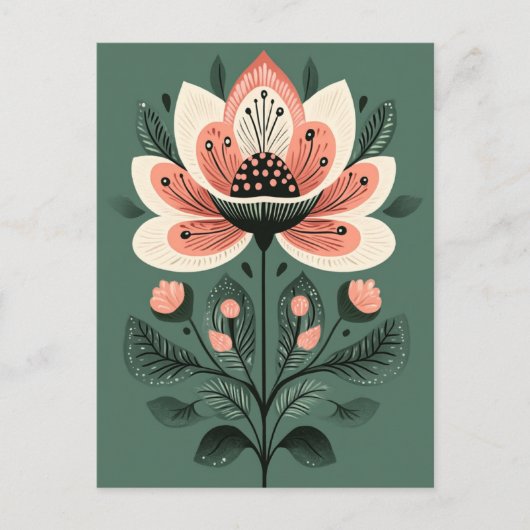 Folk Bloom #239 Postkarte (Vorderseite)