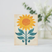 Folk Bloom #240 Postkarte (Stehend Vorderseite)