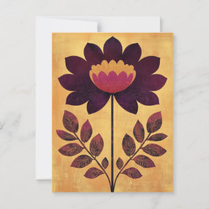 Folk Bloom #241 Postkarte