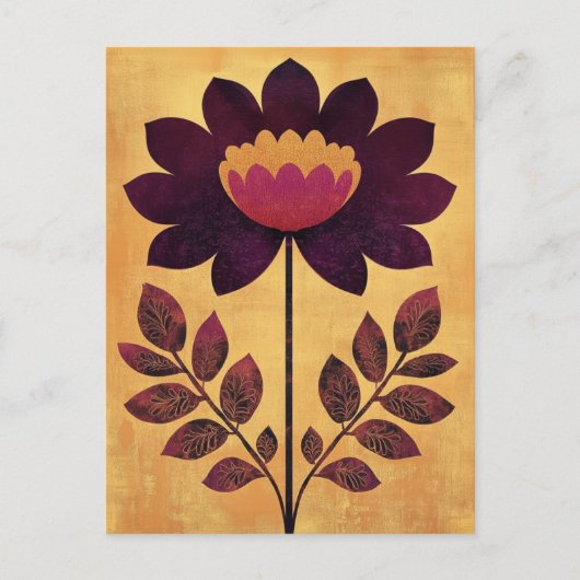 Folk Bloom #241 Postkarte (Vorderseite)