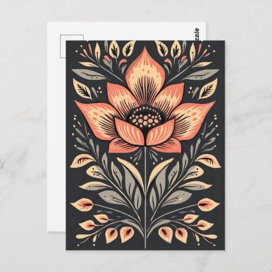 Folk Bloom #243 Postkarte (Vorne/Hinten)