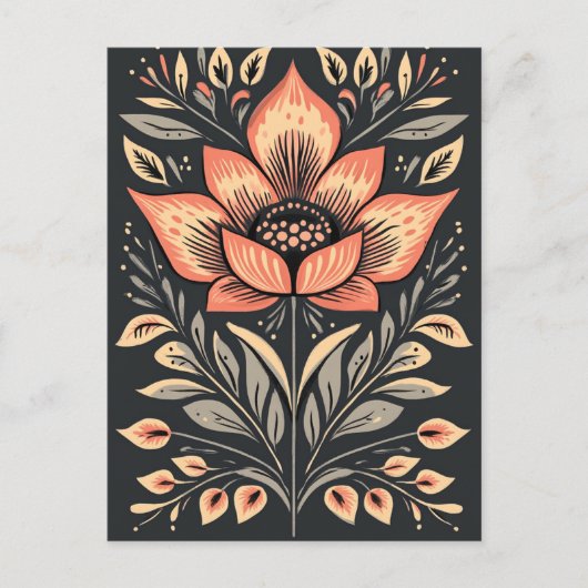 Folk Bloom #243 Postkarte (Vorderseite)