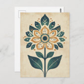 Folk Bloom #244 Postkarte (Vorne/Hinten)