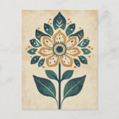 Folk Bloom #244 Postkarte (Vorderseite)