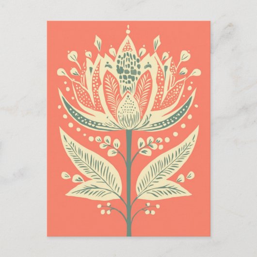 Folk Bloom #247 Postkarte (Vorderseite)