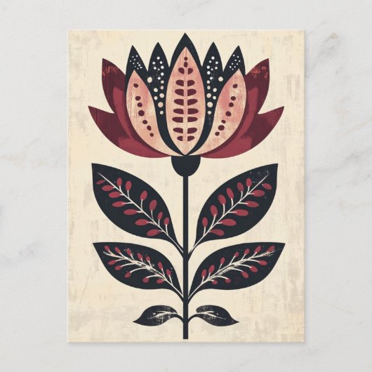 Folk Bloom #248 Postkarte (Vorderseite)