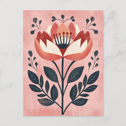 Folk Bloom #253 Postkarte (Vorderseite)