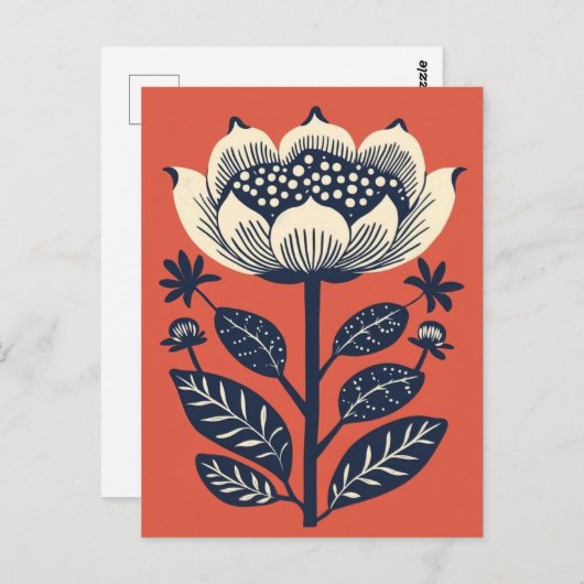 Folk Bloom #254 Postkarte (Vorne/Hinten)