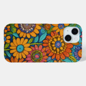 Folk Bloom Harmony Art Case-Mate iPhone Hülle (Rückseite (Horizontal))