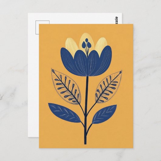 Folk Bloom Nr. 259 Postkarte (Vorne/Hinten)