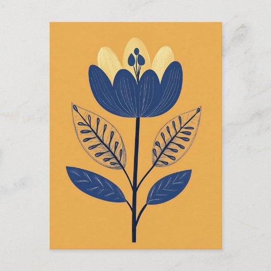 Folk Bloom Nr. 259 Postkarte (Vorderseite)