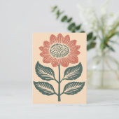 Folk Bloom Nr. 260 Postkarte (Stehend Vorderseite)