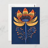 Folk Bloom Nr. 261 Postkarte (Vorne/Hinten)