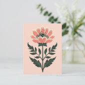 Folk Bloom Nr. 263 Postkarte (Stehend Vorderseite)