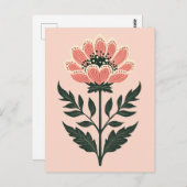 Folk Bloom Nr. 263 Postkarte (Vorne/Hinten)