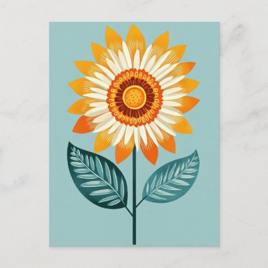 Folk Bloom Nr. 264 Postkarte (Vorderseite)