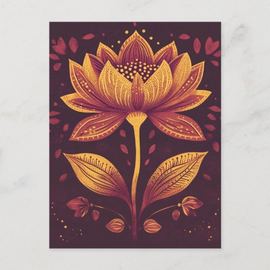 Folk Bloom Nr. 265 Postkarte (Vorderseite)