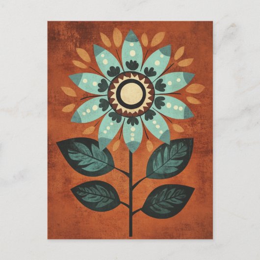 Folk Bloom Nr. 266 Postkarte (Vorderseite)