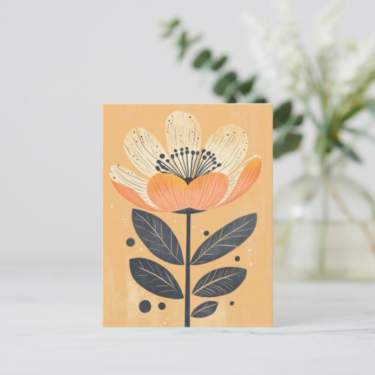 Folk Bloom Nr. 267 Postkarte (Stehend Vorderseite)