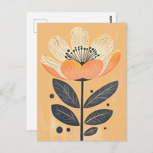 Folk Bloom Nr. 267 Postkarte (Vorne/Hinten)