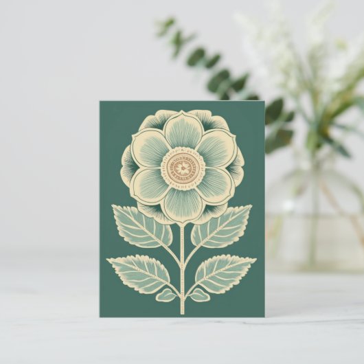 Folk Bloom Nr. 268 Postkarte (Stehend Vorderseite)