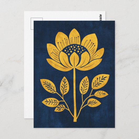 Folk Bloom Nr. 276 Postkarte (Vorne/Hinten)