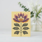 Folk Bloom Nr. 279 Postkarte (Stehend Vorderseite)