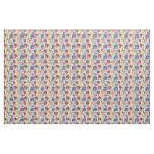 🌻 🌷 🌼 Folk Blume 2020 auf weißer, benutzerdefin Stoff (Yard (91,4 cm))