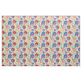🌻 🌷 🌼 Folk Blume 2020 auf weißer, benutzerdefin Stoff (Fat Quarter (45,7 x 55,9 cm))