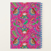 Folk Blume Blumenzettel Notizblock (Rückseite)