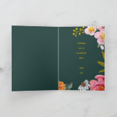 Folk Blume Geburtstagskarte Karte (Innenseite)