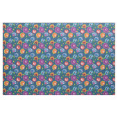 Folk-Blume in klassischem Blau Stoff (Fat Quarter (45,7 x 55,9 cm))