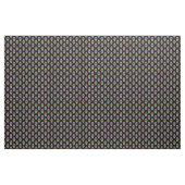 Folk-Blume - rautenförmige Komposition schwarz Stoff (Yard (91,4 cm))