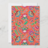 Folk-Blume | Vielen Dank | Hochzeit | 3 FOTOS Dankeskarte (Rückseite)